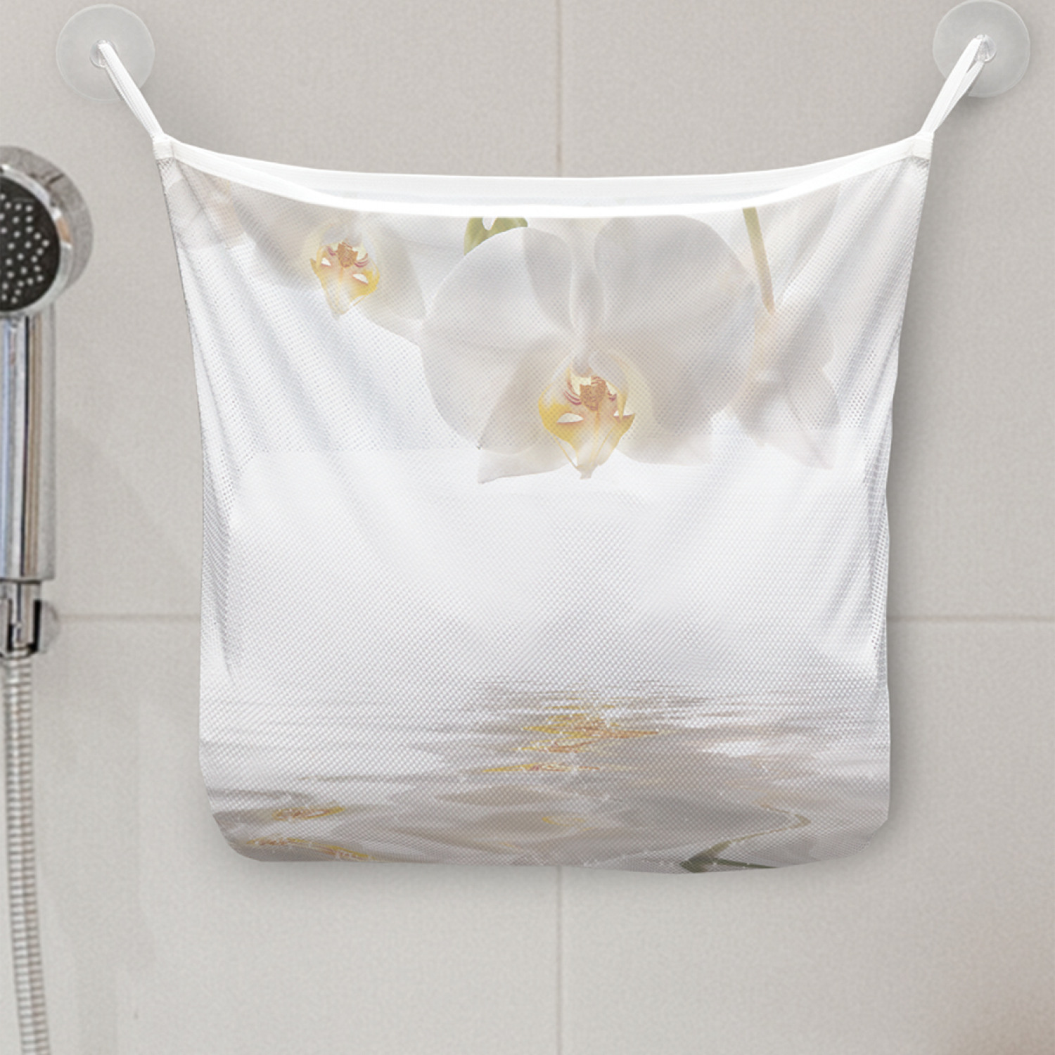 фото Органайзер для ванной joyarty "цветы смотрят в будущее", 39x33 см