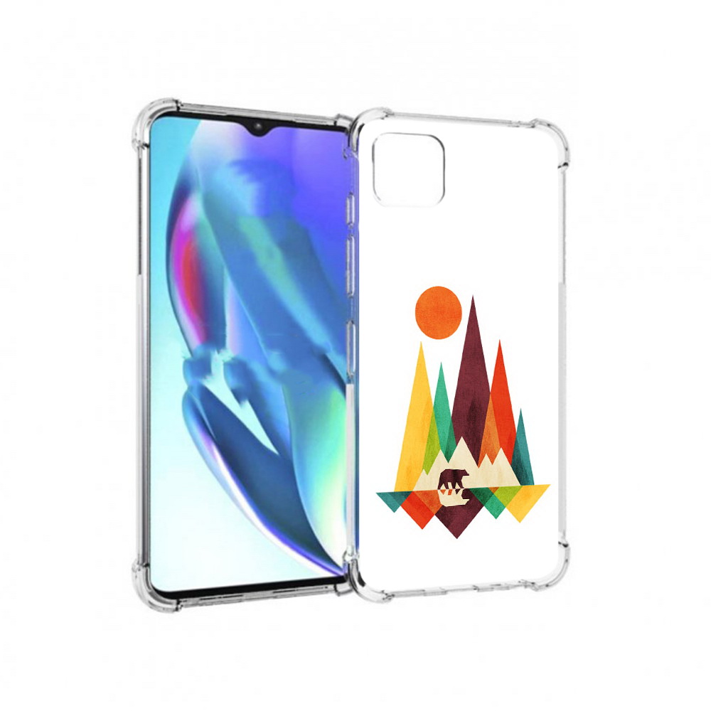 

Чехол MyPads Tocco для Motorola Moto G50 нарисованные горы с медведем (PT227066.350.506), Прозрачный, Tocco