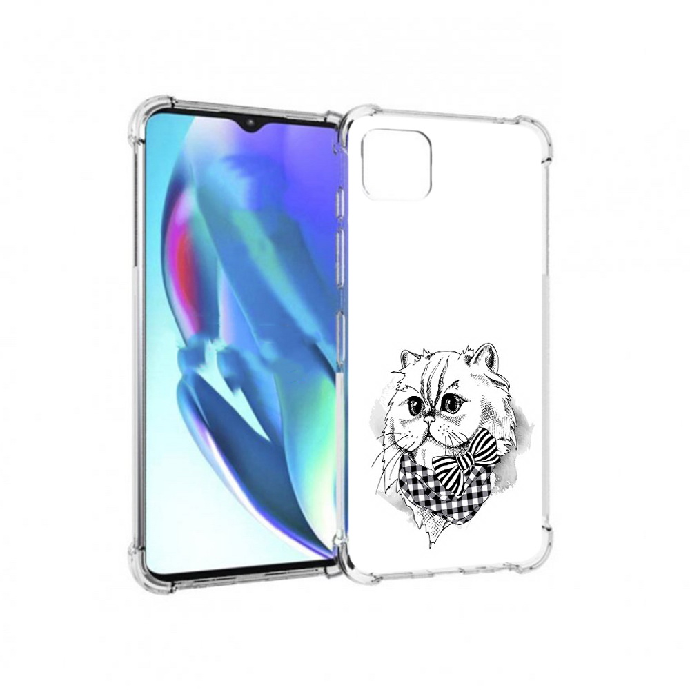 

Чехол MyPads Tocco для Motorola Moto G50 нарисованная красивая кошечка (PT227066.350.503), Прозрачный, Tocco