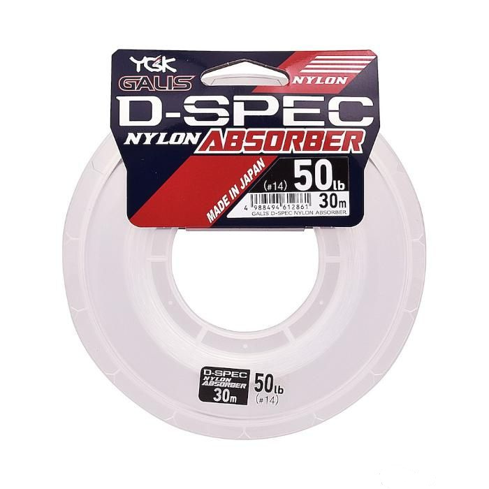 Лидер нейлоновый  YGK - GALIS D-spec Nylon ABSORBER 130LB 30м