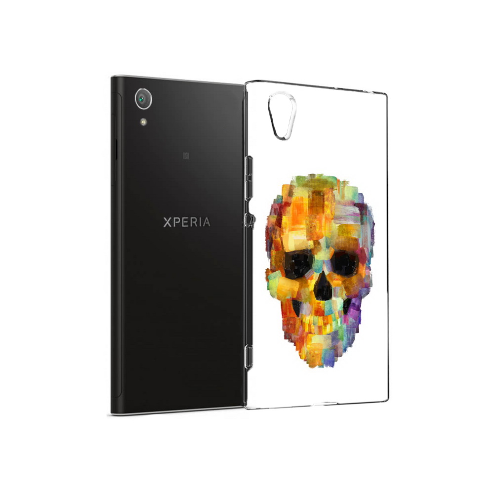 Чехол MyPads Tocco для Sony Xperia XA1 Plus нарисованный череп (PT77220.224.516)