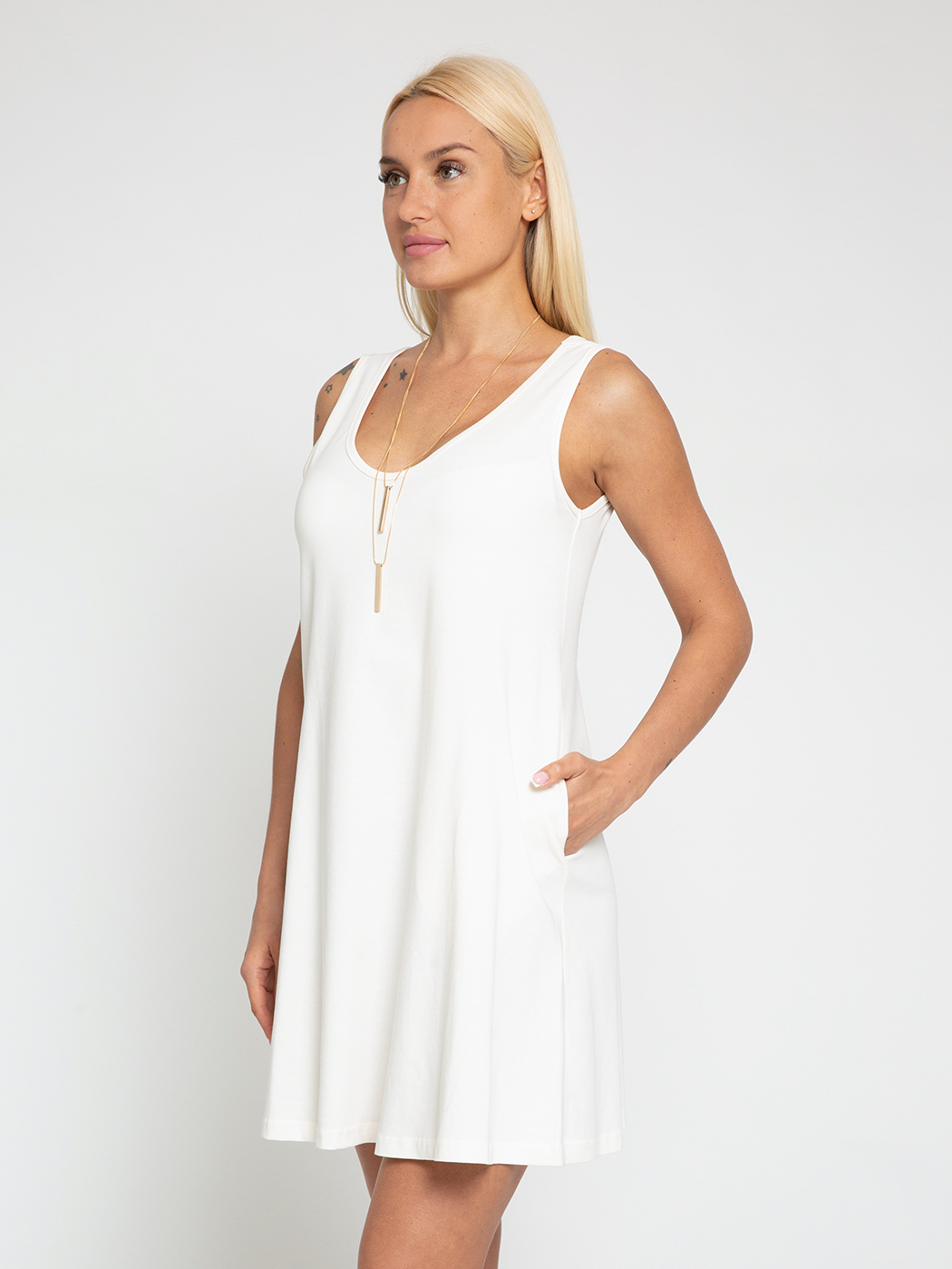 

Платье женское Lunarable kelb028_ белое L, Белый, kelb028_