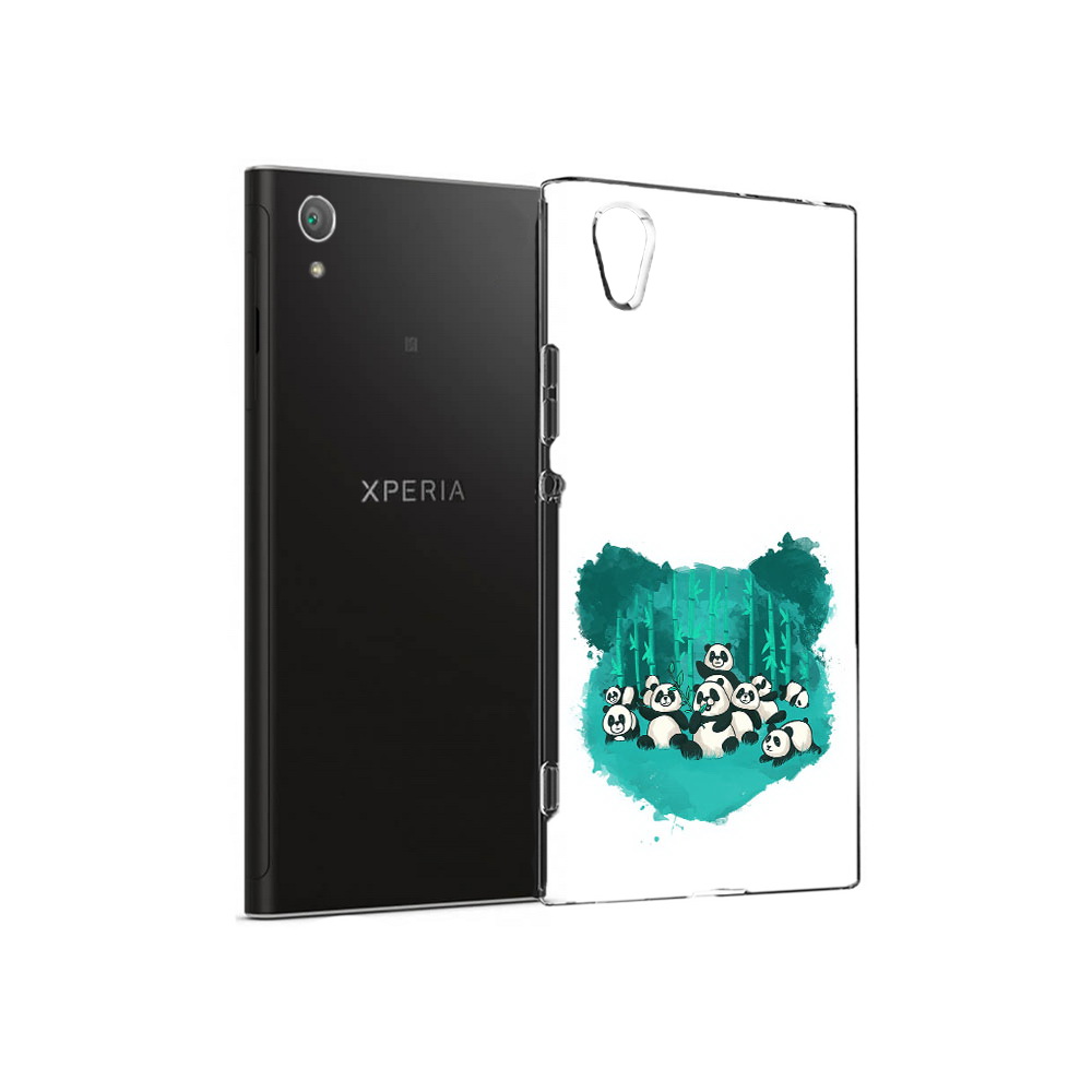 

Чехол MyPads Tocco для Sony Xperia XA1 Plus нарисованные панды (PT77220.224.508), Прозрачный, Tocco