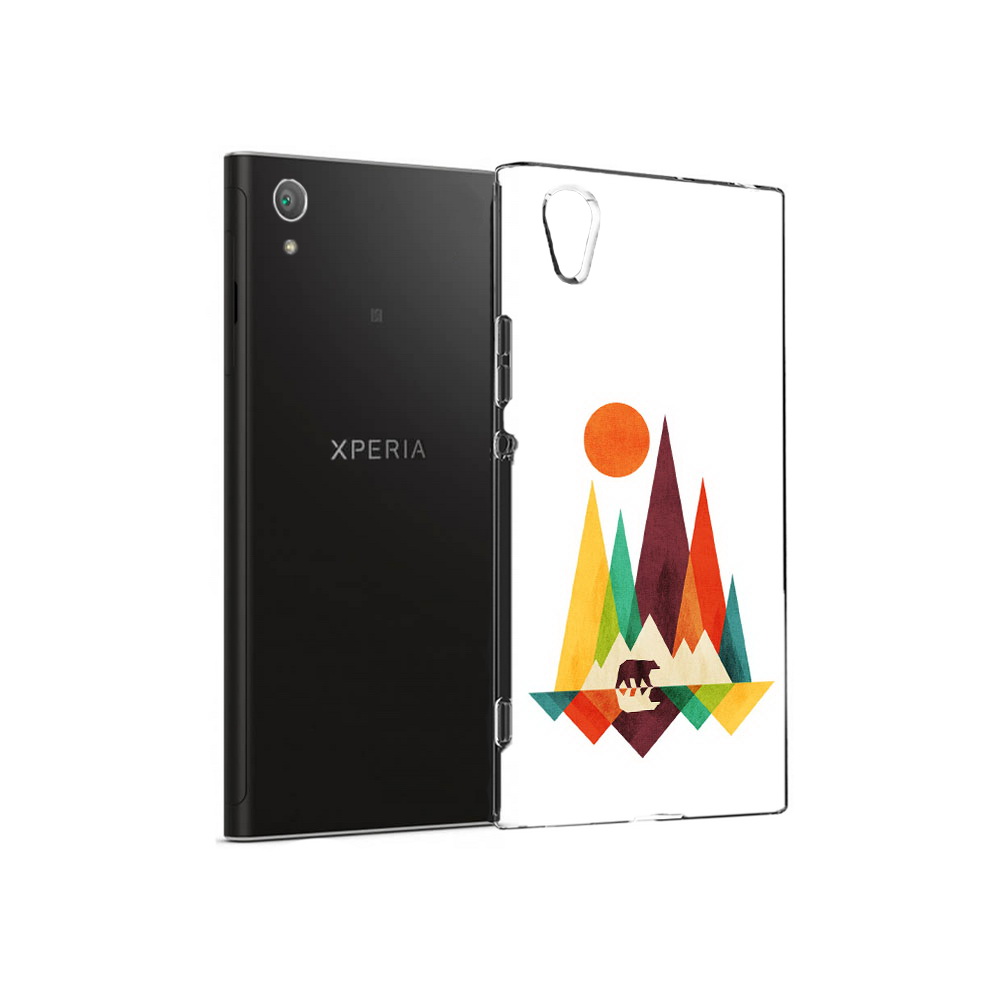 

Чехол MyPads Tocco для Sony Xperia XA1 Plus нарисованные горы с медведем (PT77220.224.506), Прозрачный, Tocco