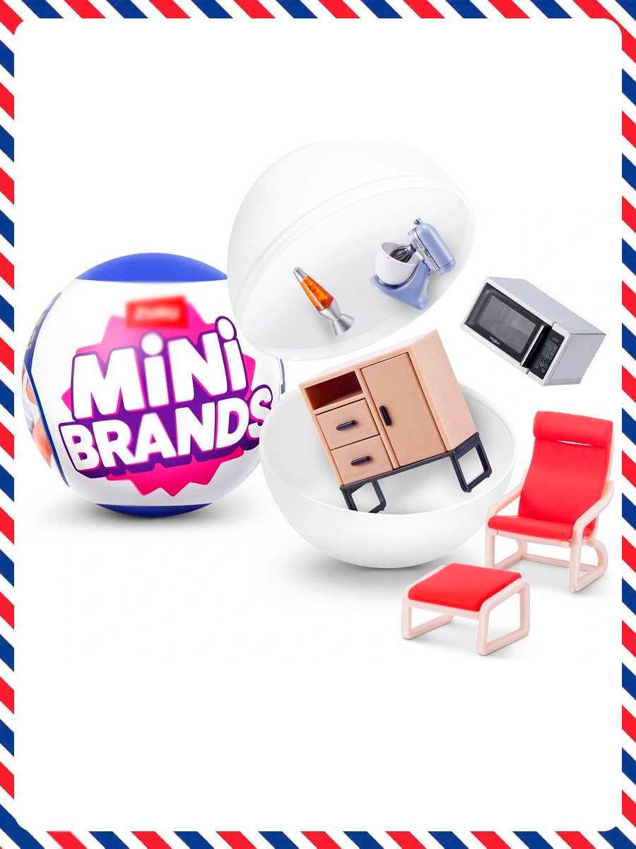 

Игрушка-сюрприз Iqchina 5 Surprise Home Mini brands Синий Home 77555