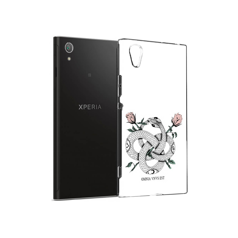 

Чехол MyPads Tocco для Sony Xperia XA1 Plus нарисованная змея абстракция (PT77220.224.502), Прозрачный, Tocco