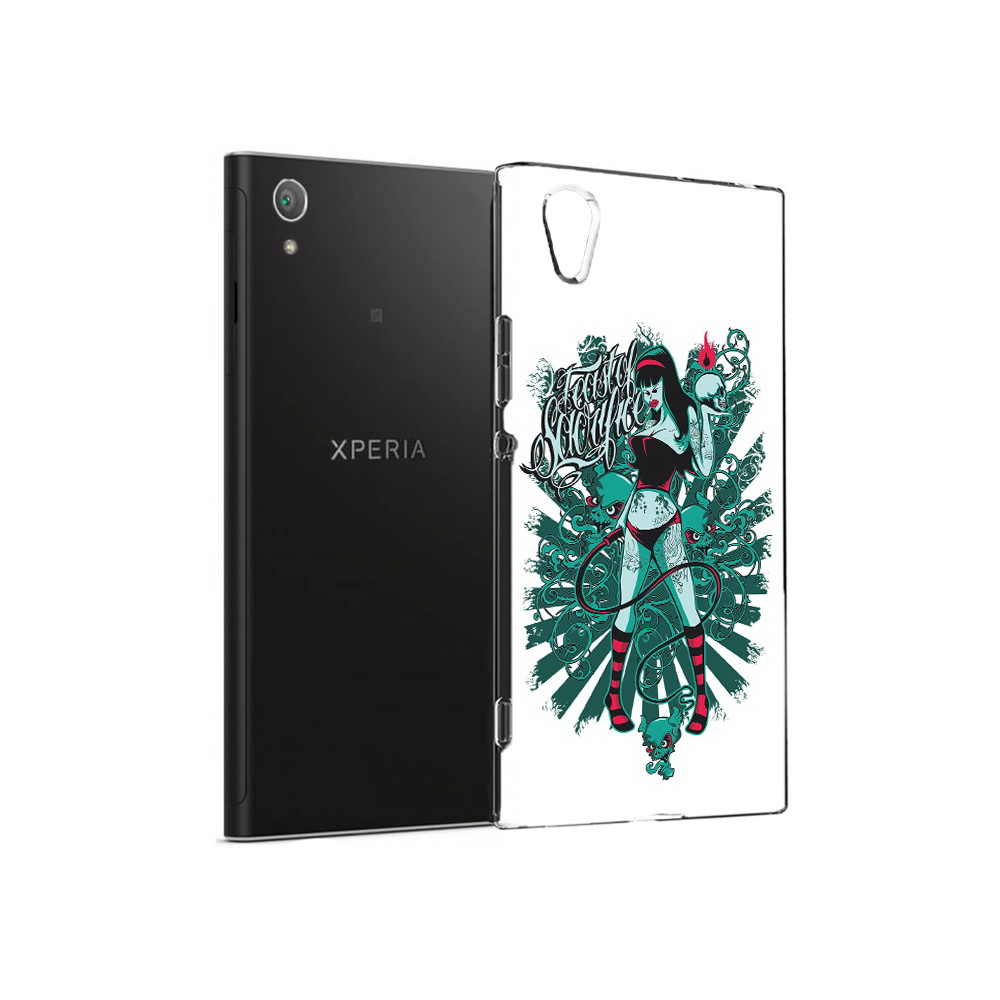 

Чехол MyPads Tocco для Sony Xperia XA1 Plus нарисованная девушка в татуировках, Прозрачный, Tocco