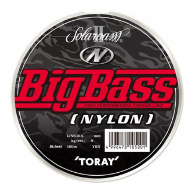 Леска нейлоновая Toray - BIG BASS N 100m 12Lb