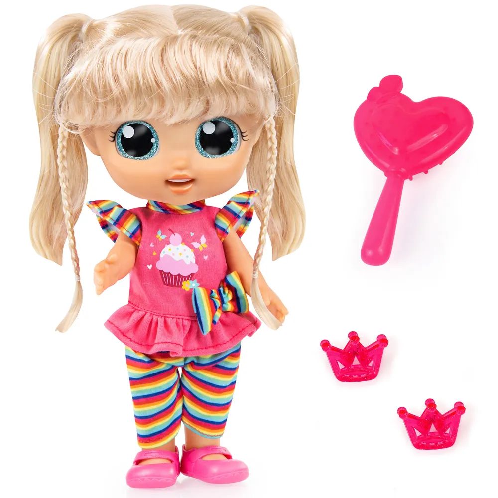 Кукла Bayer Design City Girl 31 см со звуком в ярко-розовом платье 93221AA заколка для волос bad girl 4 5 х 1 5 см