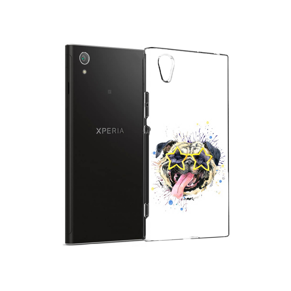 

Чехол MyPads Tocco для Sony Xperia XA1 Plus мопс боксер (PT77220.224.482), Прозрачный, Tocco