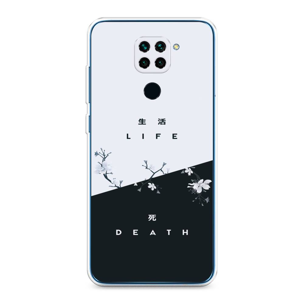 фото Силиконовый чехол "life and death" на xiaomi redmi note 9 awog