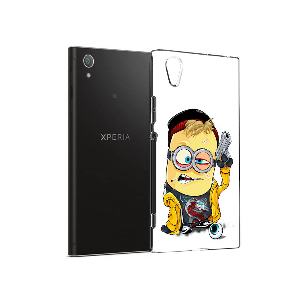 

Чехол MyPads Tocco для Sony Xperia XA1 Plus миньон бандит (PT77220.224.475), Прозрачный, Tocco