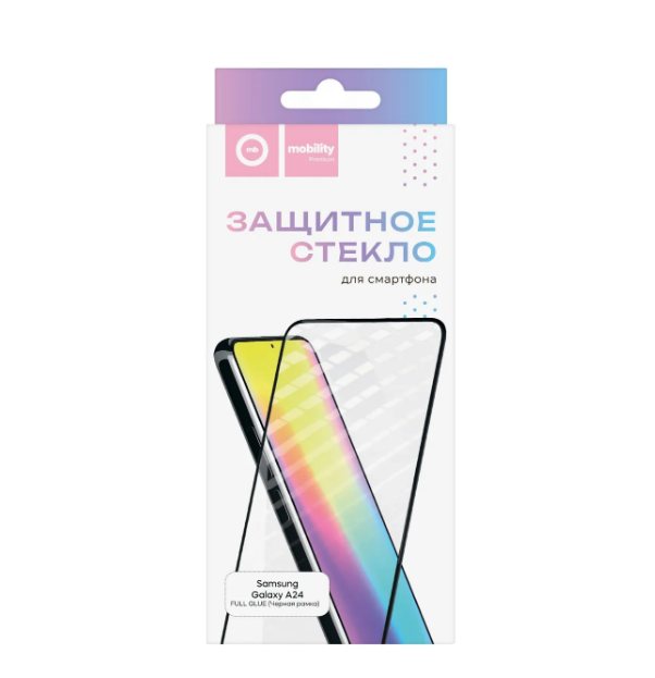 Защитное стекло MObility для Samsung Galaxy A24 Full Glue