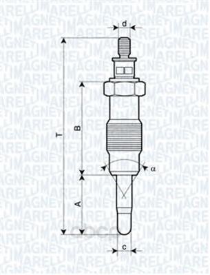 Свеча накала Magneti Marelli 62582804304