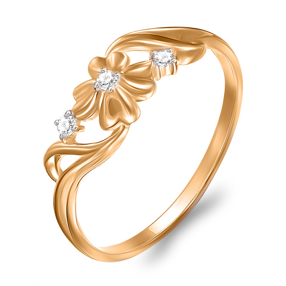 

Кольцо из красного золота с фианитом р.  585Gold 301011881, 301011881
