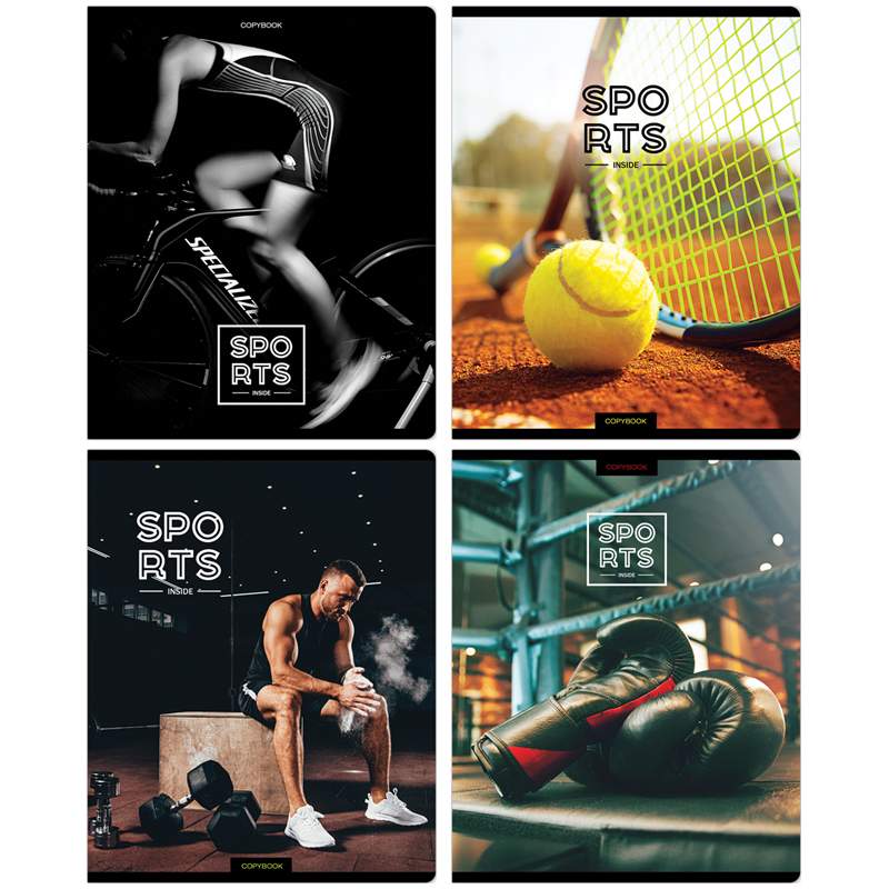 

Тетрадь 96л., А5, клетка ArtSpace "Спорт. Inside sports" (арт. 311915) - 10 шт.