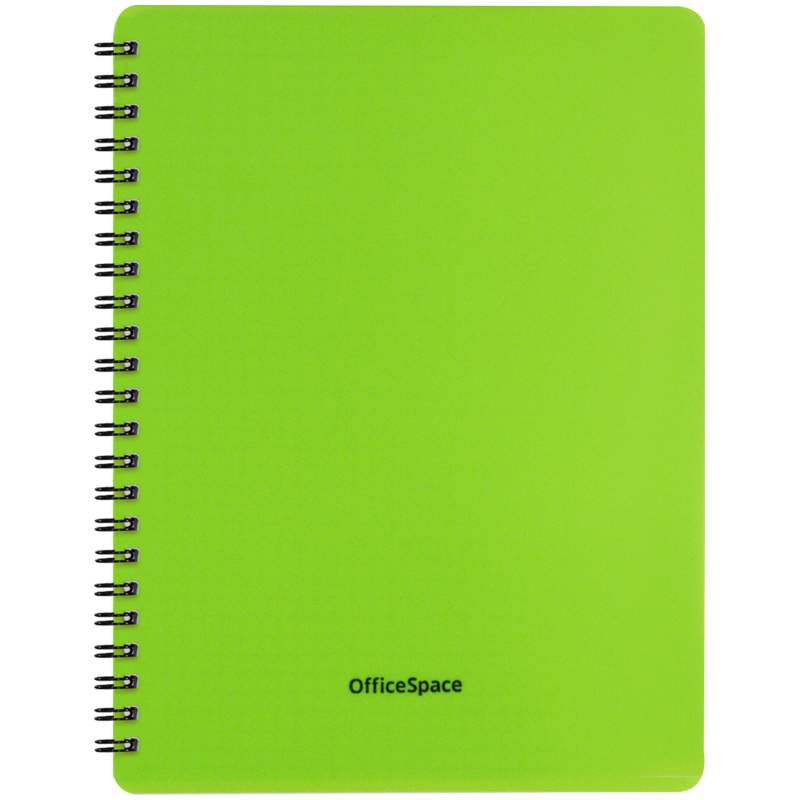 

Тетрадь OfficeSpace Neon, 310429, 60 листов, А5, салатовая обложка, 4 шт.