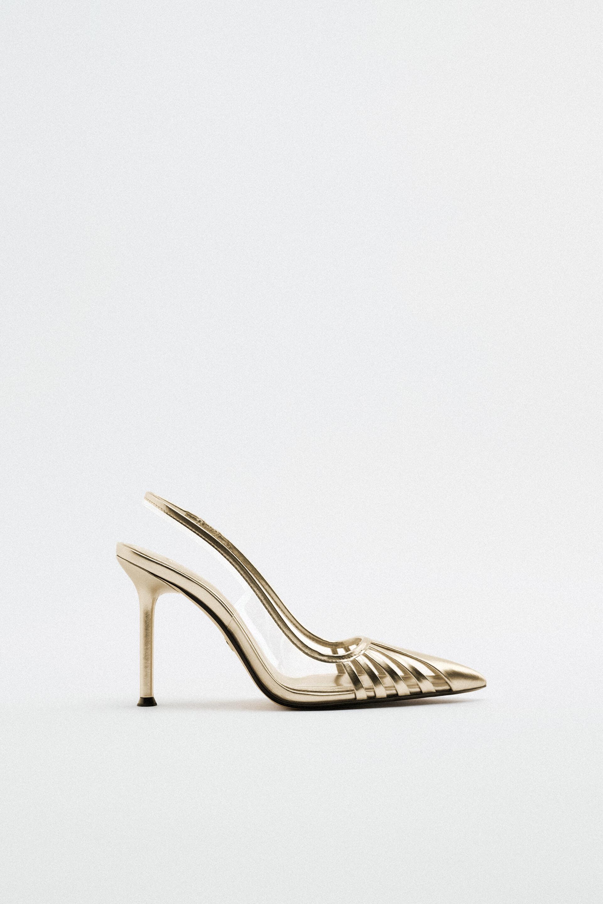 

Туфли женские ZARA 177655 золотистые 38 RU (доставка из-за рубежа), 177655