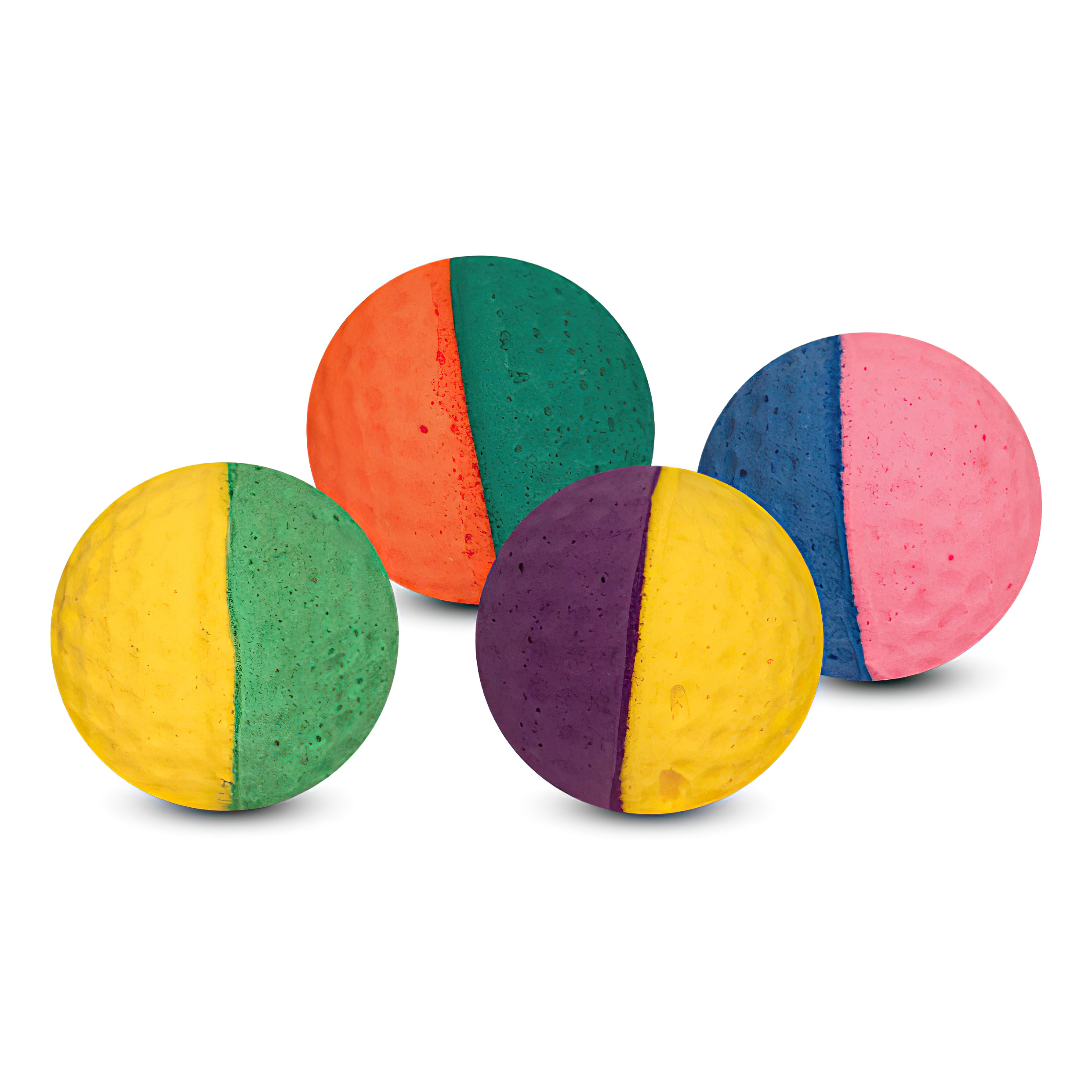 Мяч для кошек Triol для гольфа 4 штуки двухцветный цвета в ассортименте