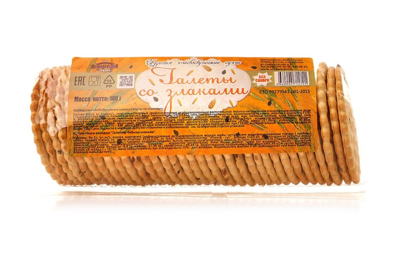 

Галеты Демидовская забава Со злаками, 180 г х 2 шт