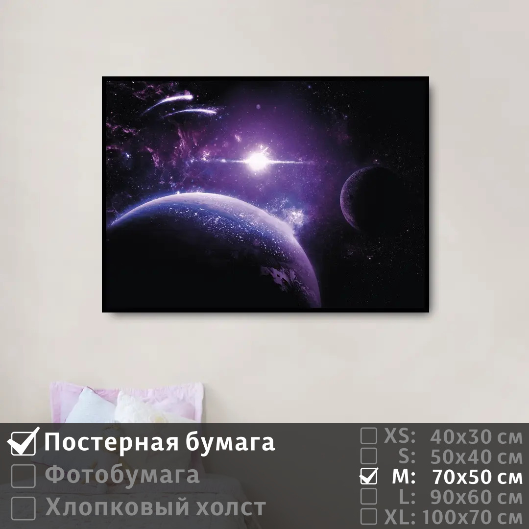 

Постер на стену ПолиЦентр Фантастические планеты 70х50 см, ФантастическиеПланеты