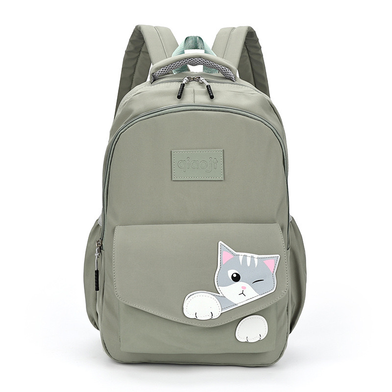 Рюкзак школьный RAFL Cat09 для девочки зеленый