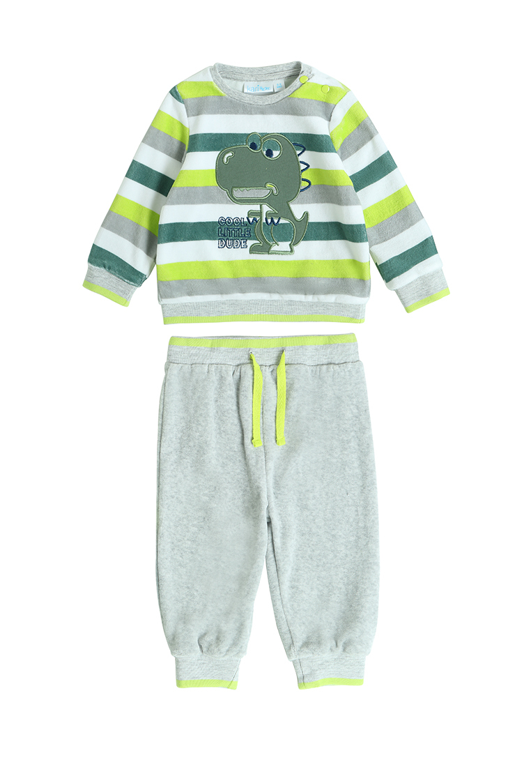 

Комплект одежды Kari baby AW22B05003508, светло-серый, светло-зеленый, 74, Серый;зеленый, AW22B05003508