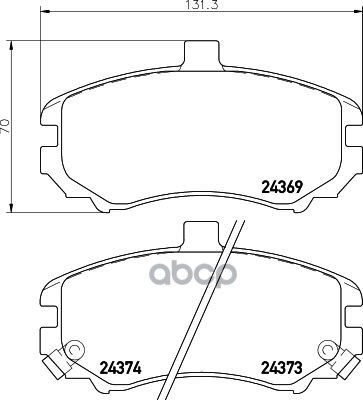 

Колодки дисковые передние hyundai elantra xd 1.6/2.0/2.0crdi 03> Np6079
