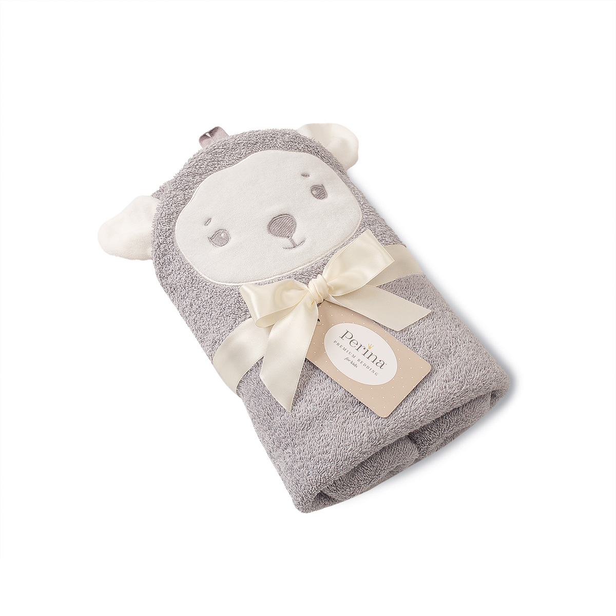 Полотенце детское PERINA Muzzle Серый полотенце towel pinguin l 60 x 120 серый p 4054