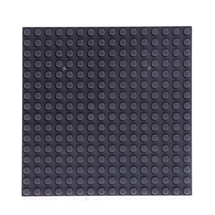 Пластина-основание для конструктора, 12,8x12,8 см, цвет серый