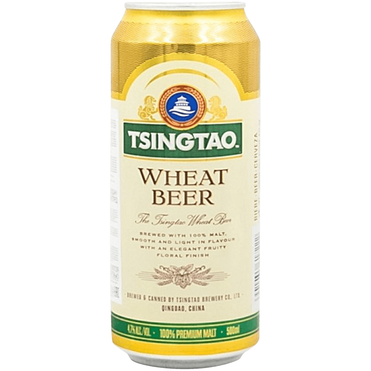 

Пиво Tsingtao Weat Beer светлое нефильтрованное 0,5 л ж/б