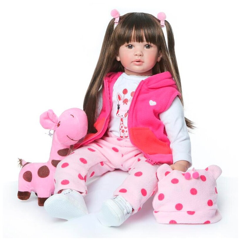 

Кукла RebornLand Мягконабивная реборн 60 см Ирина 665