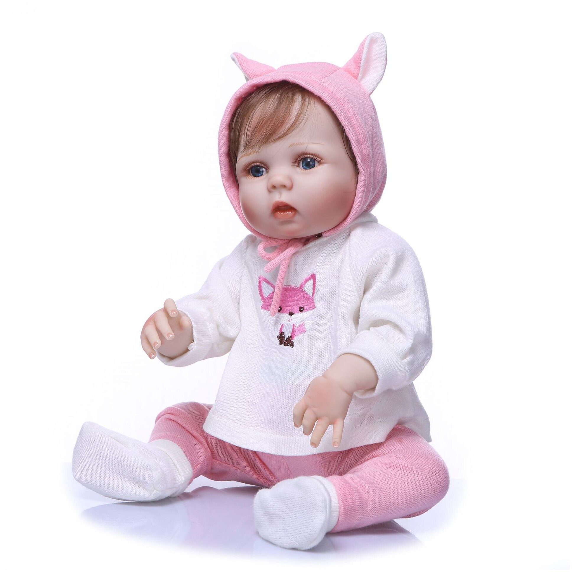 

Кукла RebornLand силикон-виниловая реборн 55 см Санди 655