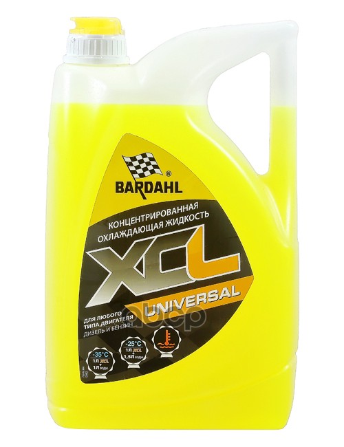 BARDAHL 7103 7103 XCL UNIVERSAL Антифриз концентрат G12+ желтый, 5L BARDAHL () 1шт