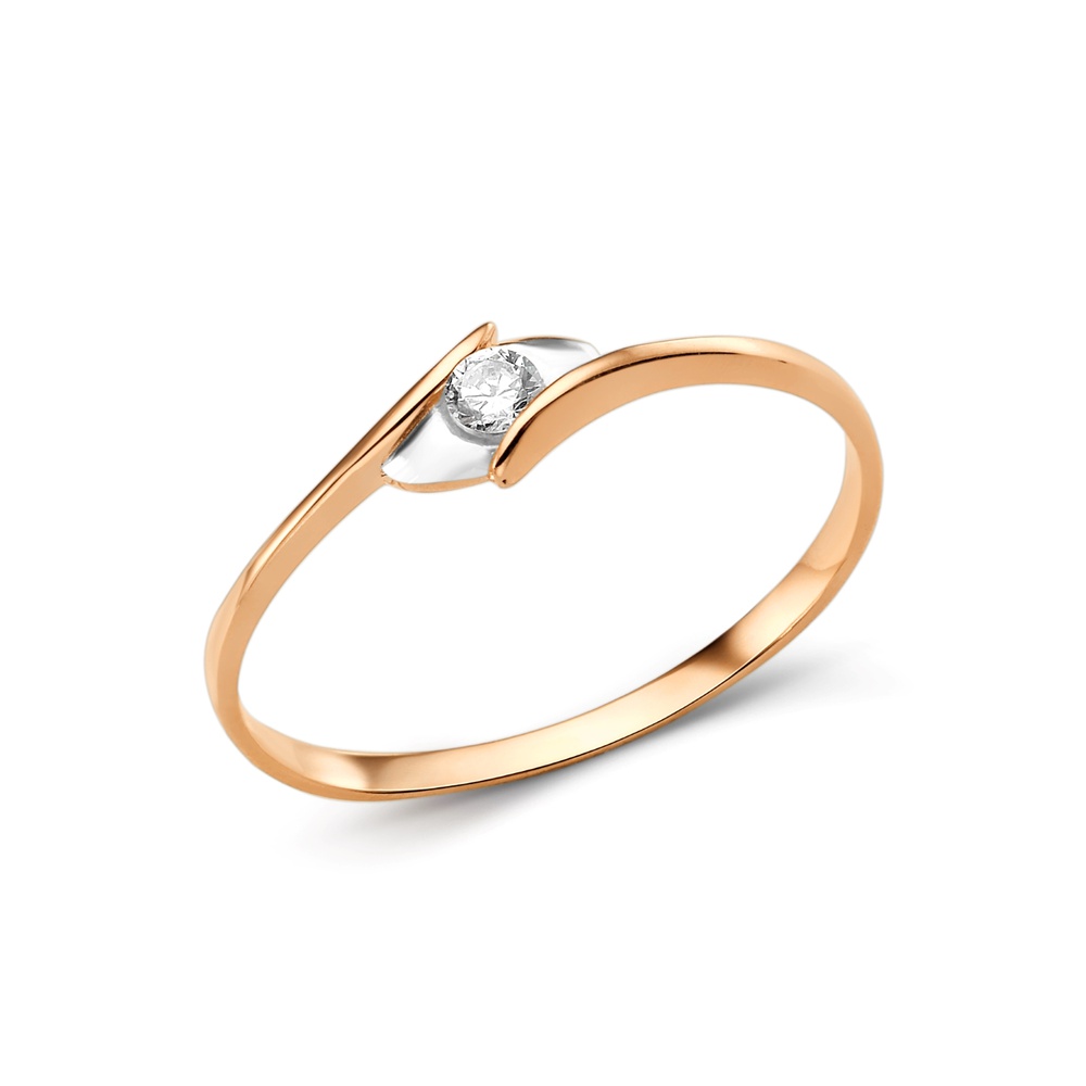 

Кольцо из золота р. , 585Gold 301012238, фианит, 301012238