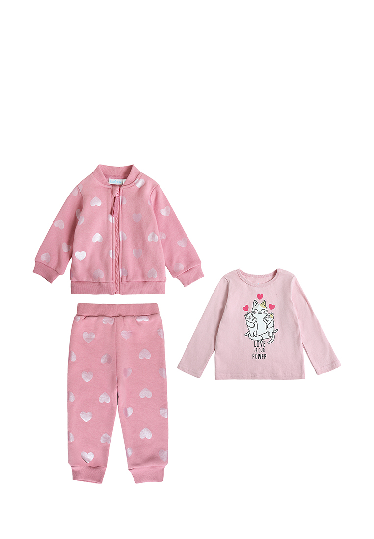 

Комплект одежды Kari baby AW22B06903503, розовый, 80, AW22B06903503