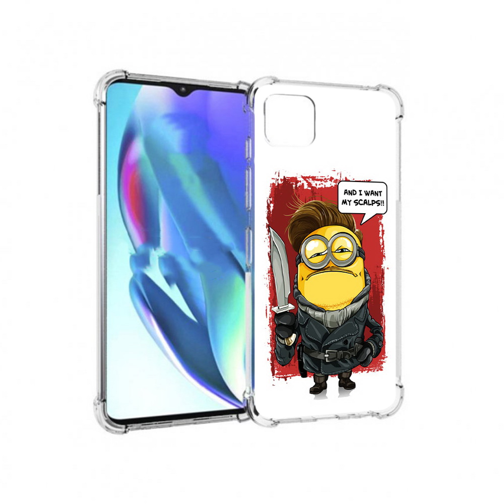 

Чехол MyPads Tocco для Motorola Moto G50 миньон убийца (PT227066.350.477), Прозрачный, Tocco