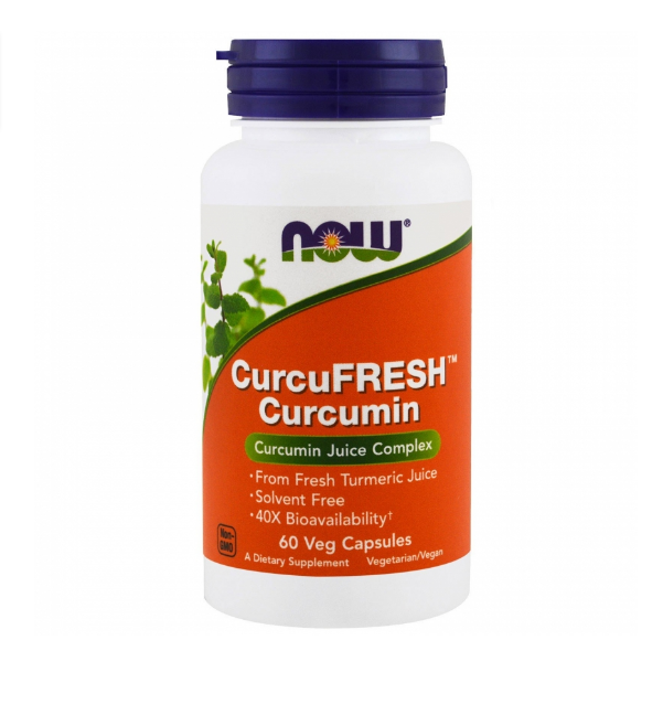 Купить Curcumin CurcuFresh NOW повышенной биодоступности 500 мг капсулы 60 шт.