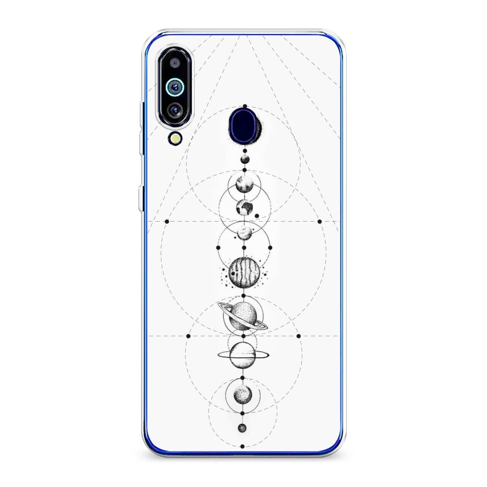 

Чехол на Samsung Galaxy M40 "Парад планет", Серый, 28750-2