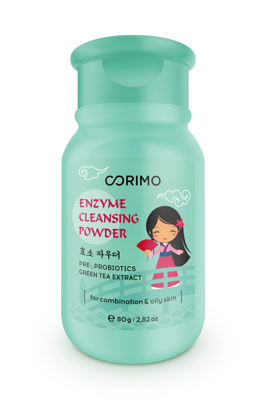 Энзимная пудра для умывания Corimo для комбинированной и жирной кожи лица 80 г пудра очищающая энзимная pro moisture enzyme powder wash 30шт 1г fraijour