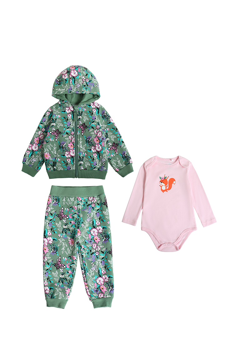 

Комплект одежды Kari baby AW22B02703301, хаки, светло-розовый, 80, Хаки;розовый, AW22B02703301