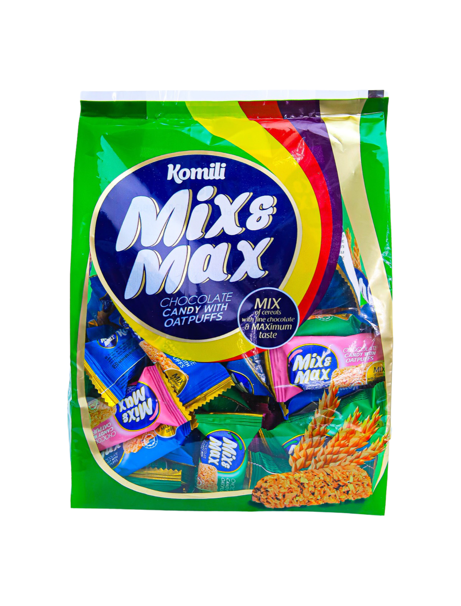 

Конфета мультизлаковая Komili "Mix&Max" с белой глазурью 250 г
