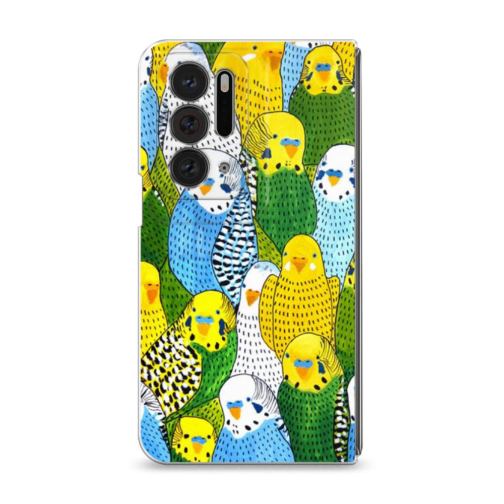 

Чехол Awog на Oppo Find N "Попугаи", Разноцветный, 259650-1
