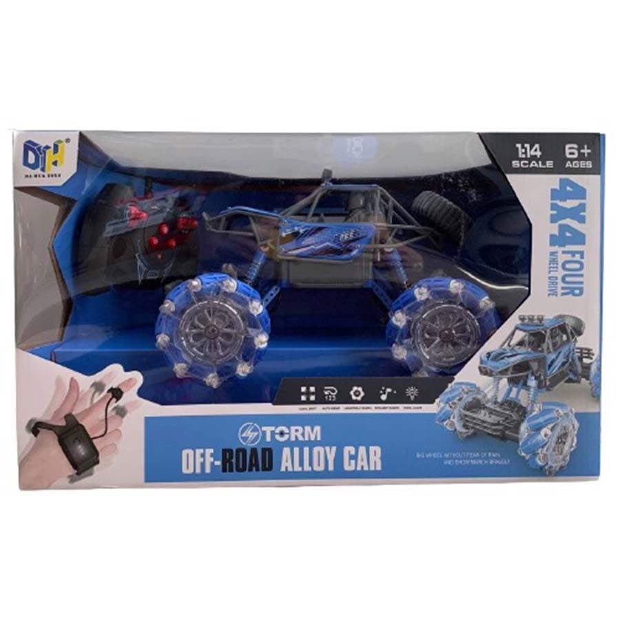 фото Машина на радиоуправлении msn toys с дымом синяя 224228