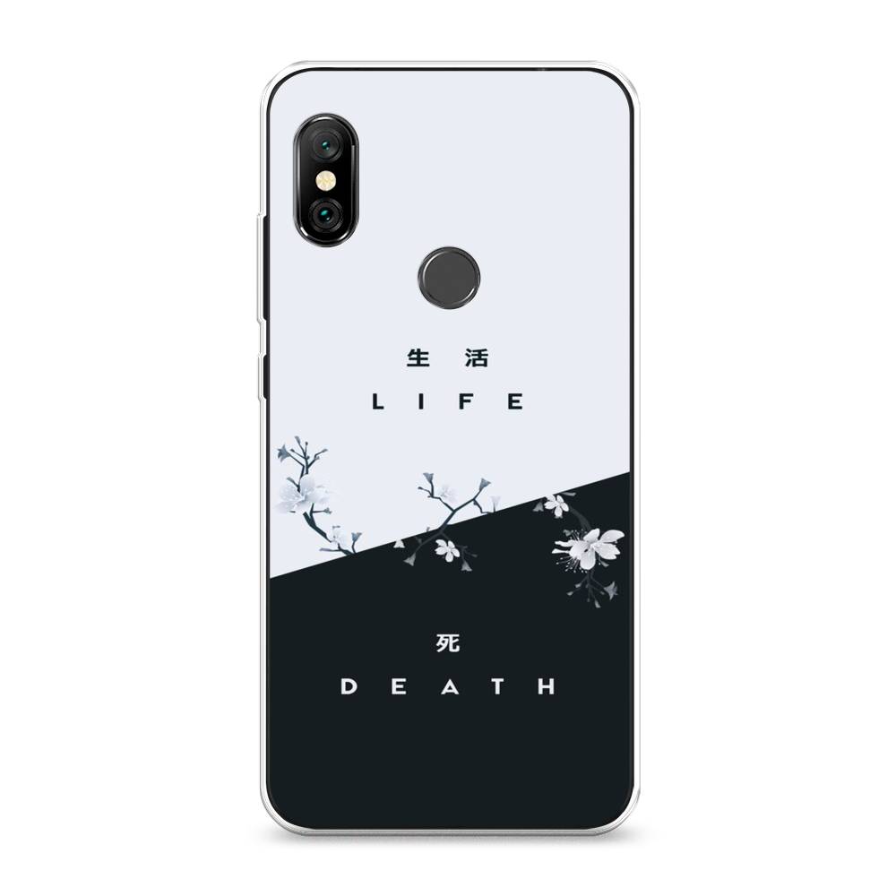 фото Силиконовый чехол "life and death" на xiaomi redmi note 6 pro awog