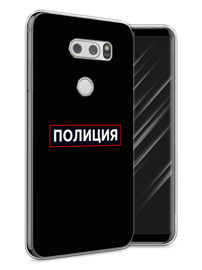 

Чехол Awog на LG V30 "Police logo", Черный;белый;красный, 83050-5