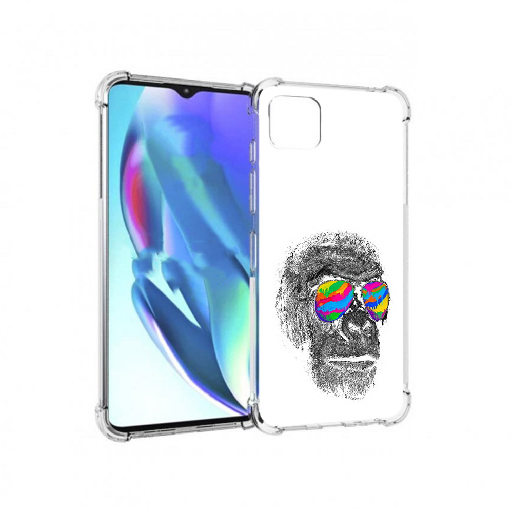 

Чехол MyPads Tocco для Motorola Moto G50 крутая обезьяна в очках (PT227066.350.422), Прозрачный, Tocco