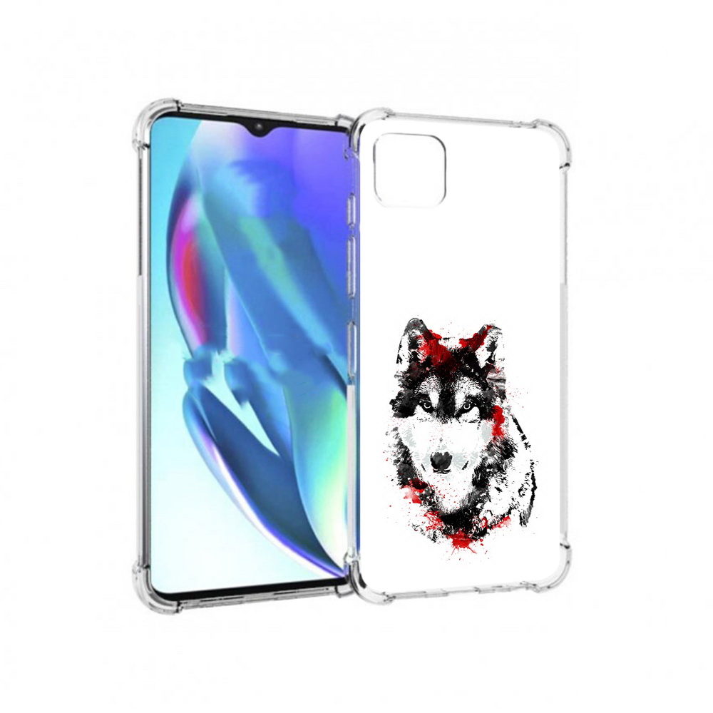 

Чехол MyPads Tocco для Motorola Moto G50 кровавый волк (PT227066.350.416), Прозрачный, Tocco