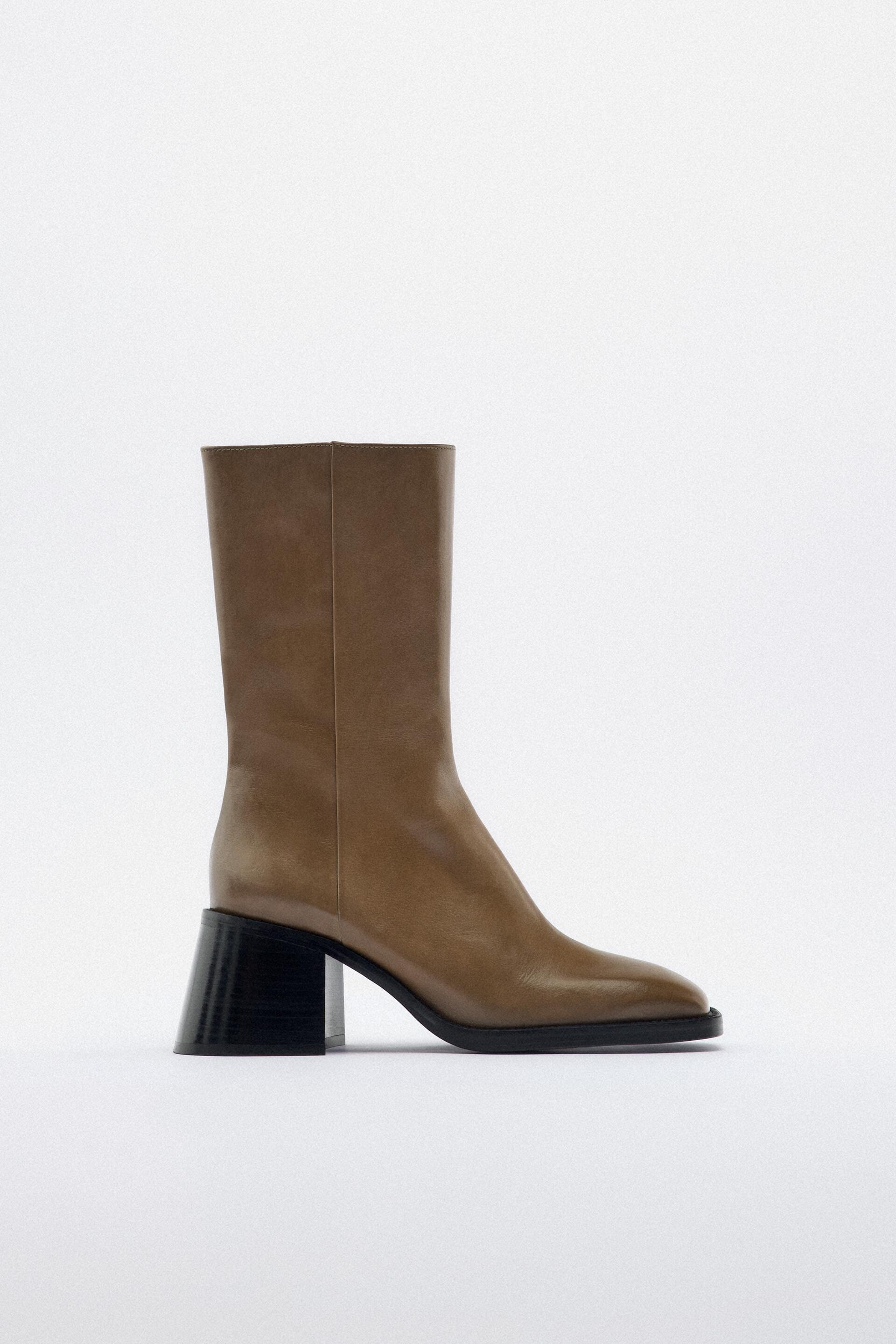 

Полусапоги женские ZARA 204848 бежевые 41 RU (доставка из-за рубежа), 204848