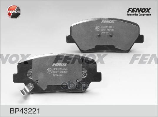 

Колодки Тормозные Хенде/Хендай/Hyundai I30/Elantra 11-/Ceed 12- Передние FENOX арт. BP4322